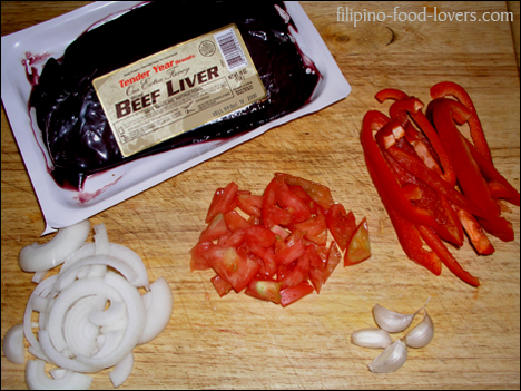 Ingredients: Sauteed Beef Liver - Ginisang atay ng baka