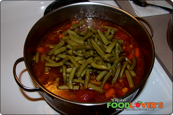 added green beans