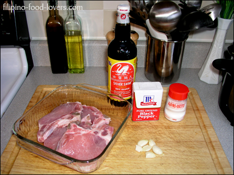 Fried Pork Chops Ingredients