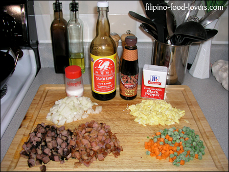Pork Fried Rice Ingredients
