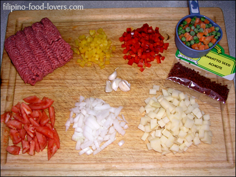 Giniling Ingredients