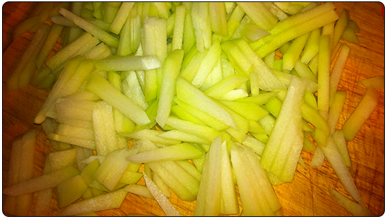 Sliced Sayote/Chayote