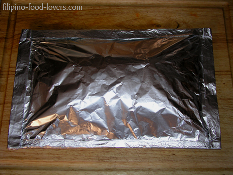 Wrap in aluminum foil