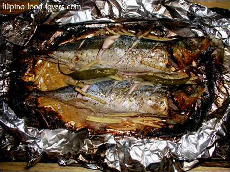 Newspaper Wrap Grilled Fish