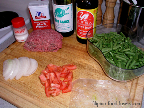 SautÃ©ed Baguio Beans Ingredients