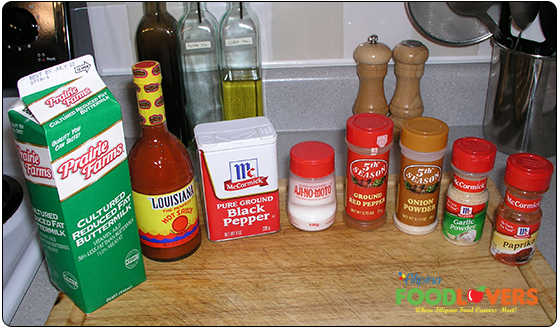 Southern Style Fried Chicken Ingredients