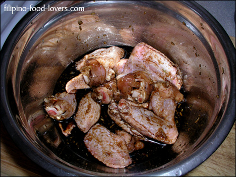 Filipino Fried Wings - Marinate