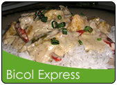 Bicol express over rice